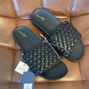 🆕 Universal Thread Woven Slide Sandals Women’s Sz 9 New in Box NIB NWT